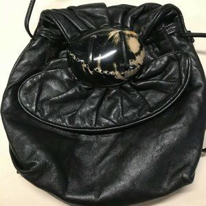 Meyers USA   Black Leather Vintage Handbag